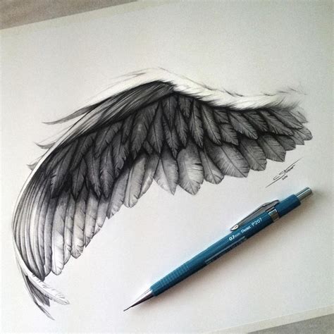 Wing Drawing By Lethalchris On Deviantart