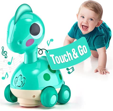 Zc5hao Baby Toys 6 To 12 Months Touch And Go Music Light Baby Crawling