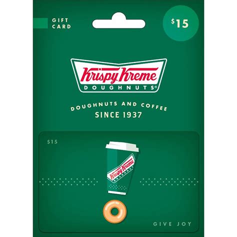 Is an american doughnut company and coffeehouse chain. $15 Krispy Kreme Gift Card | Gift card, Gifts, Krispy kreme