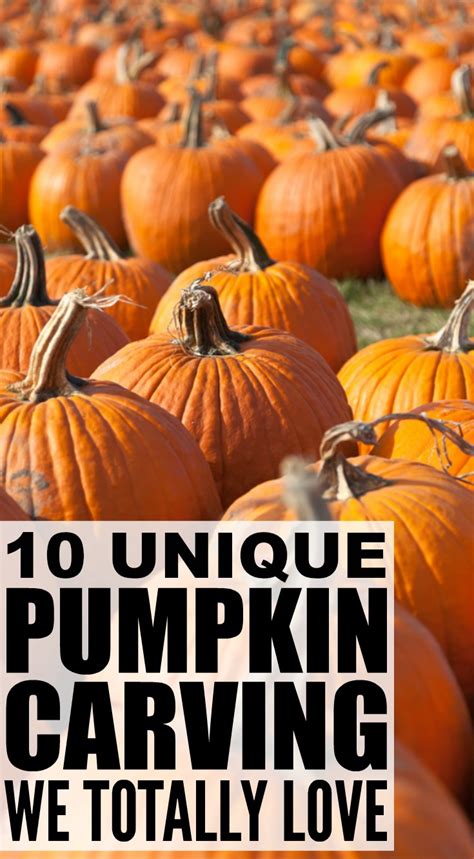 10 Unique Pumpkin Carving Ideas Your Kids Will Love