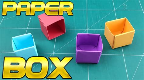 Origami Easy Box How To Make Paper Box With Color Paper Tutorial