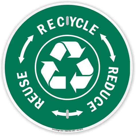 Recycle Here Signs Recycling Here Labels