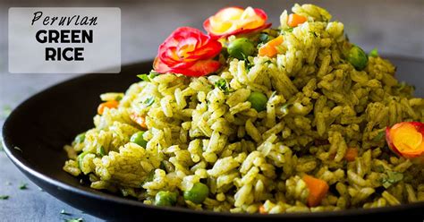 Cooked with cilantro, parsley, onion, garlic, and peppers, this green rice will take your taco tuesday. Peruvian Green Rice - Green Healthy Cooking