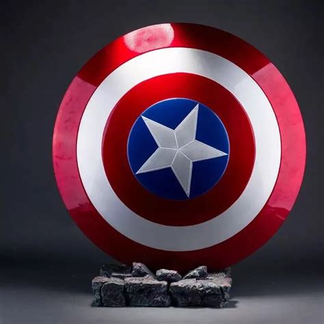 Real Metal Captain America Shield Replica Marvel Official