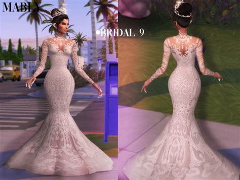 Bridal 9 Dress At Mably Store Sims 4 Updates
