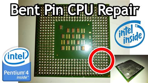 Intel Pentium 4 Bent Pin Repair Cpu Overview Youtube