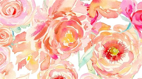 Watercolor Floral Desktop Wallpapers Top Free Watercolor Floral