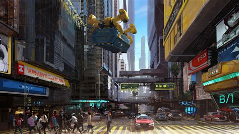 Cyberpunk 2077 Video Game City Street Buildings Hd Phone Wallpaper