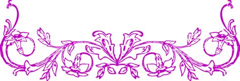 Download Flower Border Scrolly Clip Art at Clker.com - vector clip ...