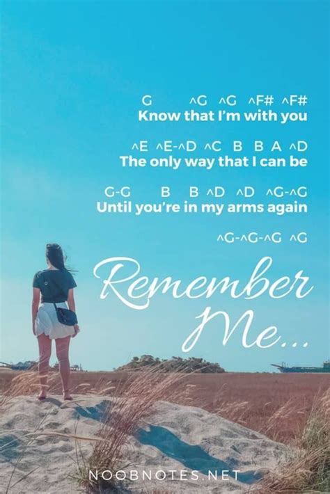 Remember Me Coco Disney Letter Notes For Beginners Music Notes