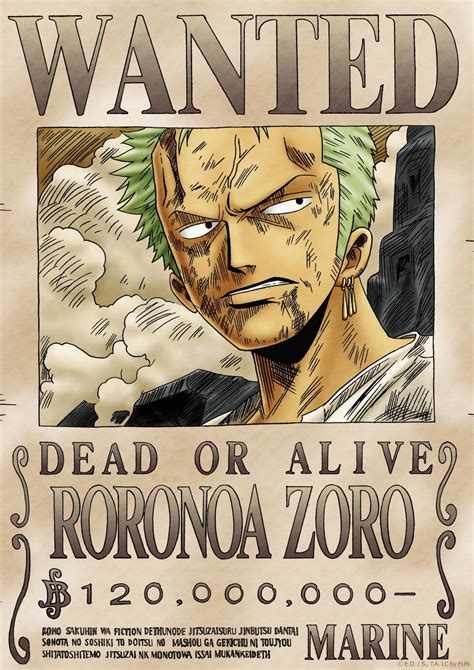 One Piece Wanted Poster Zoro Walmart