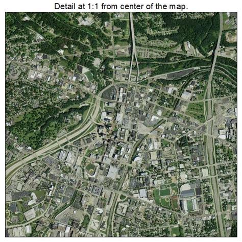 Aerial Photography Map Of Akron Oh Ohio