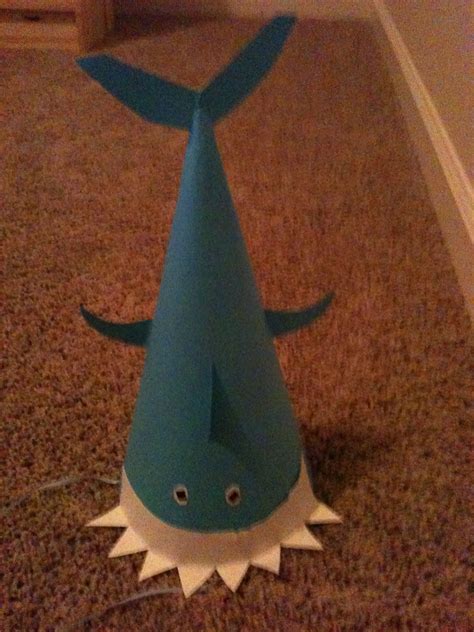 Cute Shark Paper Party Hat Perfect For Lil Boys Partys Carnival