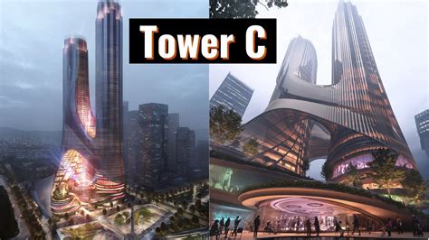 Tower C Sci Fi Style Vertical City Zaha Hadid Twin Skyscrapers Youtube