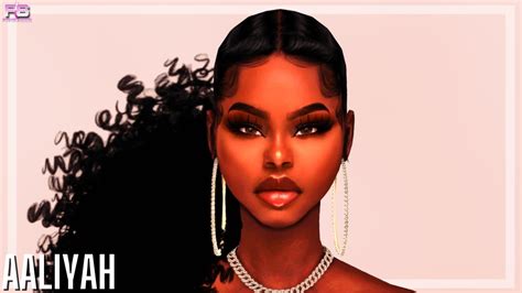 💙 Aaliyah Love Cc Folder And Sim Download Sims 4 Cas Youtube