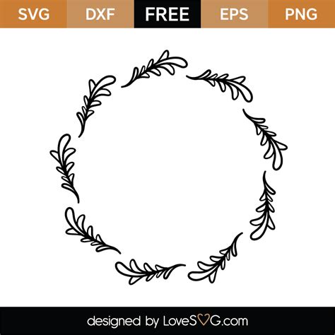 Free Monogram Frame Svg Cut File