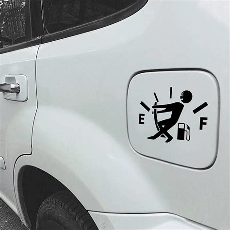 buy funny car stickers high consumption decal fuel gage empty stickers fit car trucks