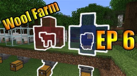 Minecraft Wool Farm 116 Survival Lets Play Ep 6 Youtube