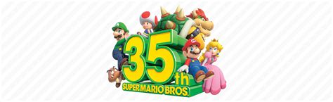 Super Mario Bros 35th Anniversary Logo