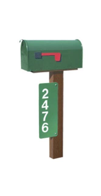 Reflective Green Address Sign House Number 911 Safety Includes