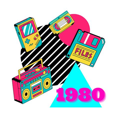 1980 Pop Culture Retro Vintage 80s Ts Digital Art By Aaron Geraud