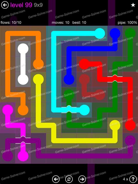 Flow Bridges 9x9 Mania Level 99 Game Solver