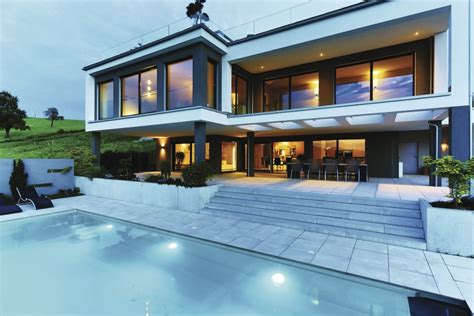 Moderne Bauhaus Villa - | HausbauDirekt.de