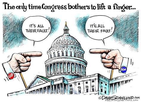 Editorial Cartoon The Only Time Congress Bothers To Lift A Finger