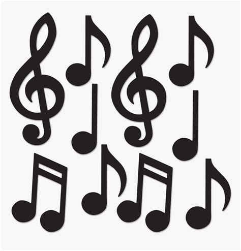 Music Notes Cut Out Hd Png Download Kindpng