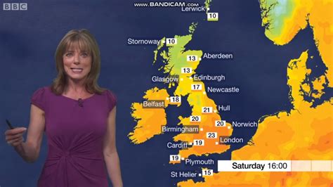 The saucy weather forecast, a far cry from those carol kirkwood presents on bbc news, happened on romania's neatza cu razvan si dani tv show. Louise Lear - BBC Weather - (25th May 2019) - HD 60 FPS - YouTube