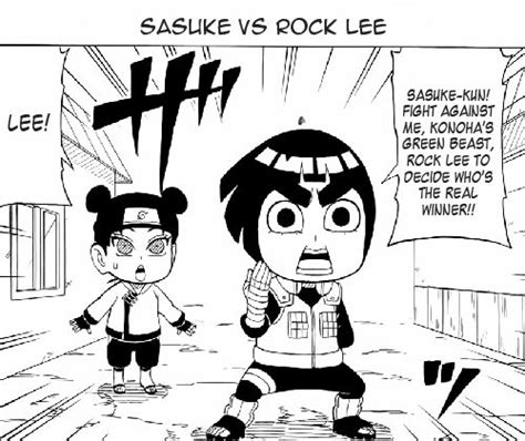 Sasuke Vs Rock Lee 1 By Fu Reiji On Deviantart