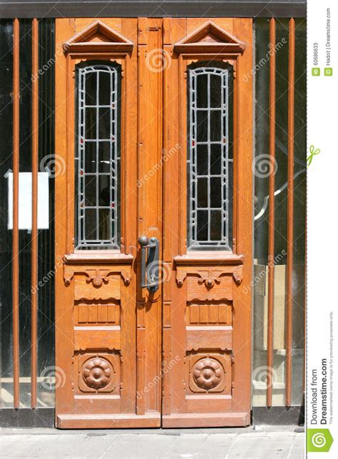 Beautiful Wooden Door Stock Photo Image 60686633