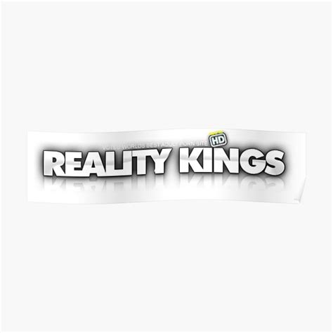 reality kings logo poster for sale by leeambler redbubble