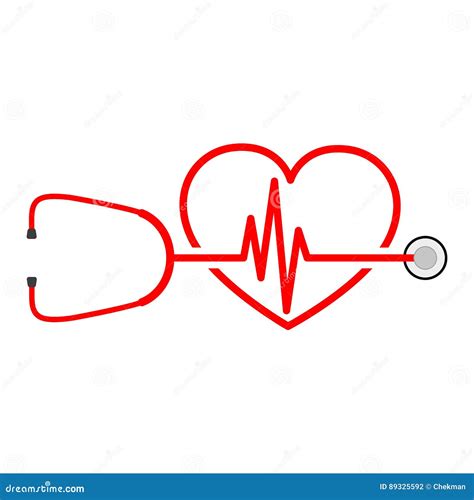 Ekg Heart Stethoscope Svg