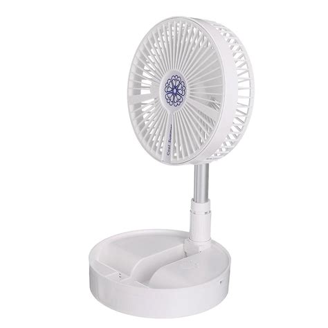 Electric Usb Fan 4 Speeds Foldable Desk Fan Rechargeable Table Fan Stretchable Floor Fan Fruugo Ch
