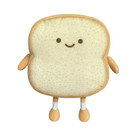 Toast Sliced Bread Pillowbread Shape Plush Pillowfacial Expression