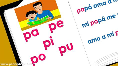 Sílabas Pa Pe Pi Po Pu Aprende A Leer Palabras Con P