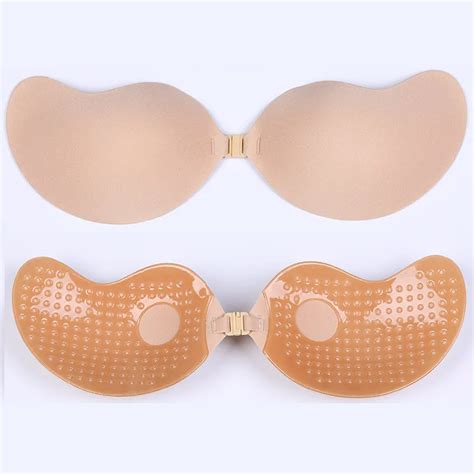 Women Strapless Backless Push Up Self Adhesive Plunge Bra Reusable