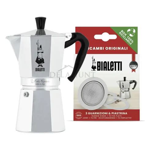 BIALETTI MOKA EXPRESS 9 Cup Stovetop Espresso Coffee Maker Filter