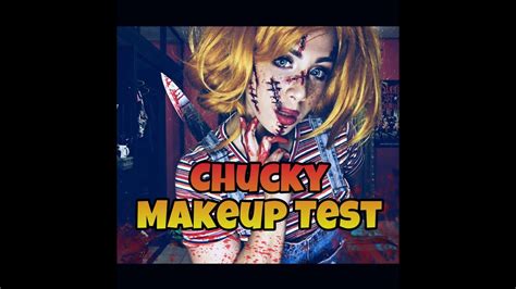 Chucky Makeup Test Halloween Makeup Youtube