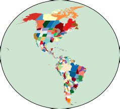 The Americas - Detailed | MapChart