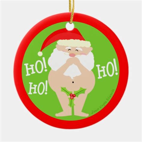 Naughty but nice christmas cards for him. Funny Naughty Santa Christmas Ornament | Zazzle.com
