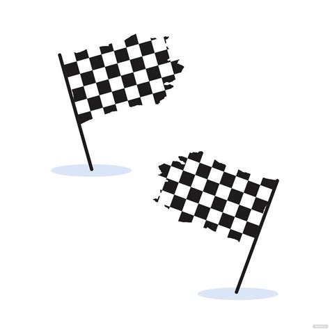 Free Ripped Checkered Flag Vector Eps Illustrator  Png Svg