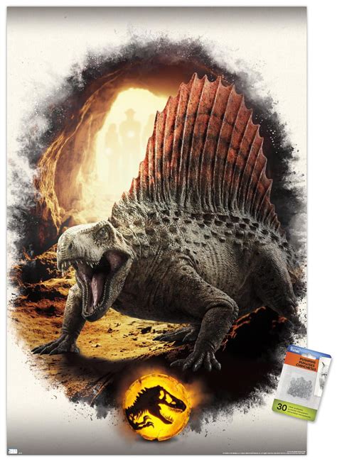 Jurassic World Dominion Dimetrodon Focal Wall Poster With Pushpins 22375 X 34