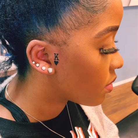 Simple And Classy Tattoo Igartbyjocarter Small Face Tattoos Face