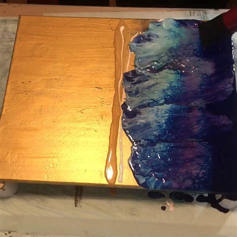Dirty Acrylic Pour Elmers Glue Alcohol Wd40 Distilled Water And Tube