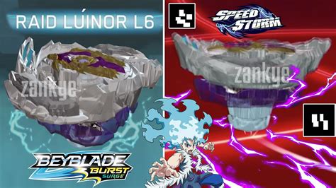New Raid Luinor L Gameplay Old Luinor Qr Codes Beyblade Burst Surge
