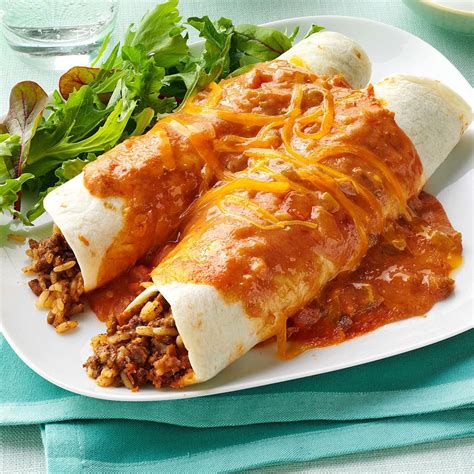 Cheddar Beef Enchiladas Recipe Taste Of Home