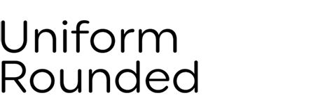 Uniform Rounded In Use Fonts In Use