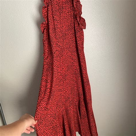 Red Cheetah Print Dress - Gem